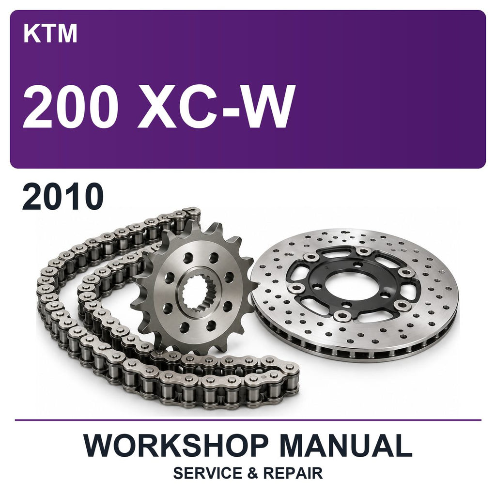 2010 KTM 200 XC-W Workshop Service & Repair Manual