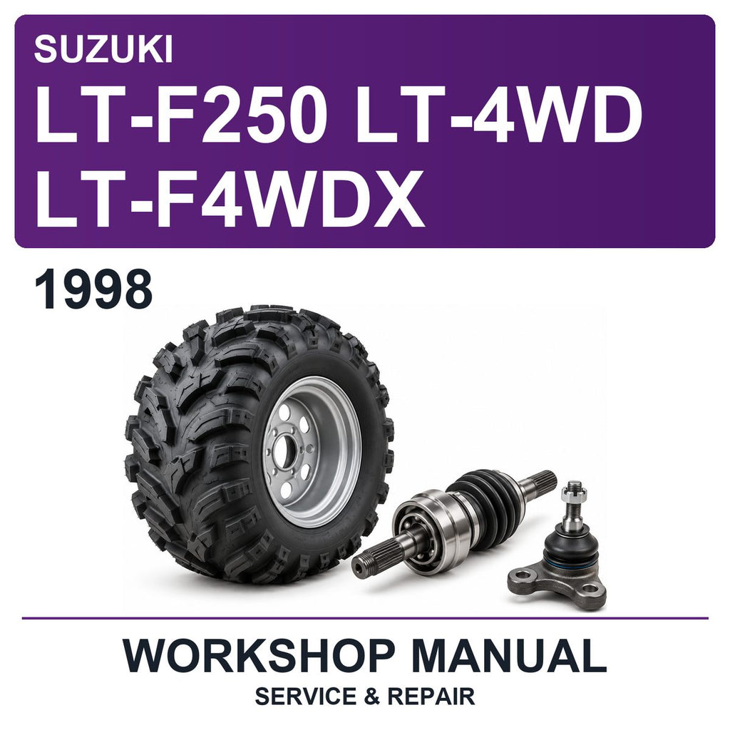 1998 Suzuki LT-F250 LT-4WD LT-F4WDX Workshop Service & Repair Manual