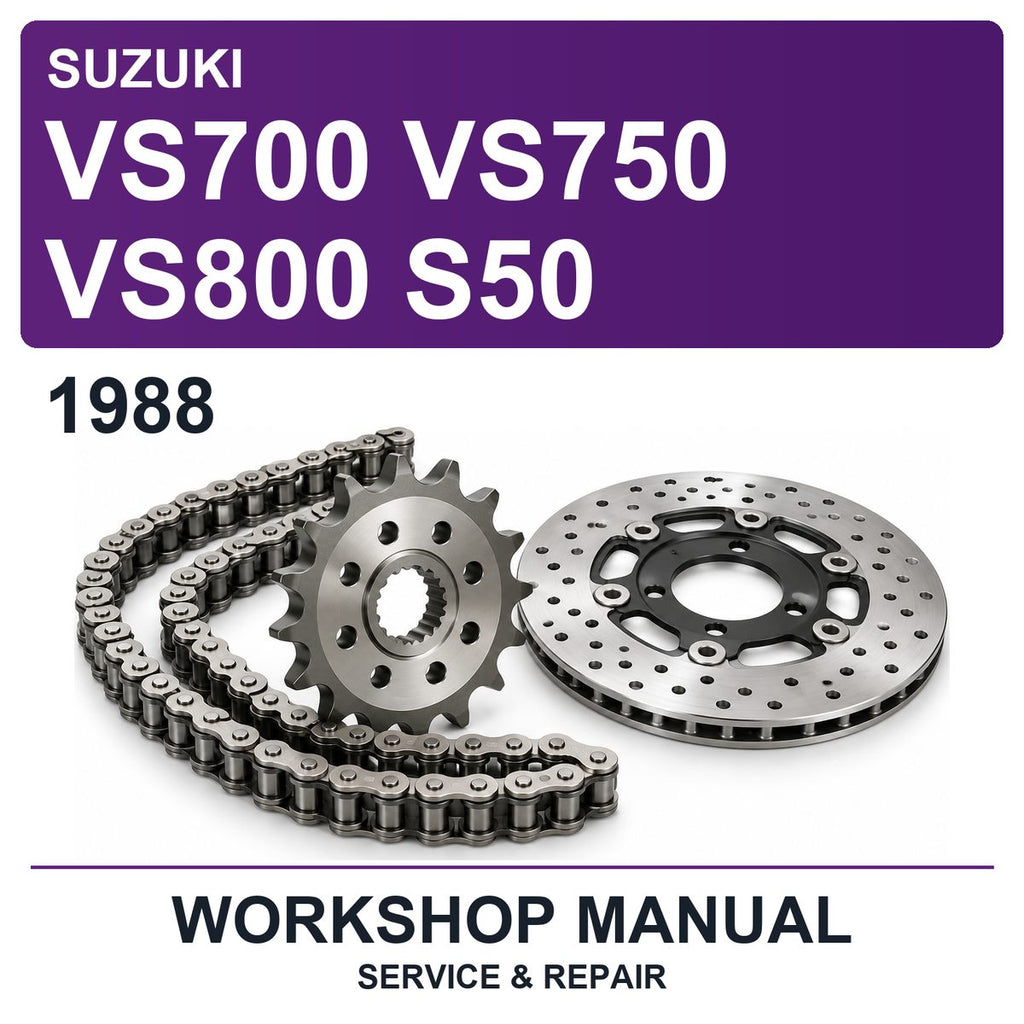 1988 Suzuki VS700 VS750 VS800 S50 Workshop Service & Repair Manual