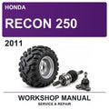 2011 Honda Recon 250 Workshop Service & Repair Manual