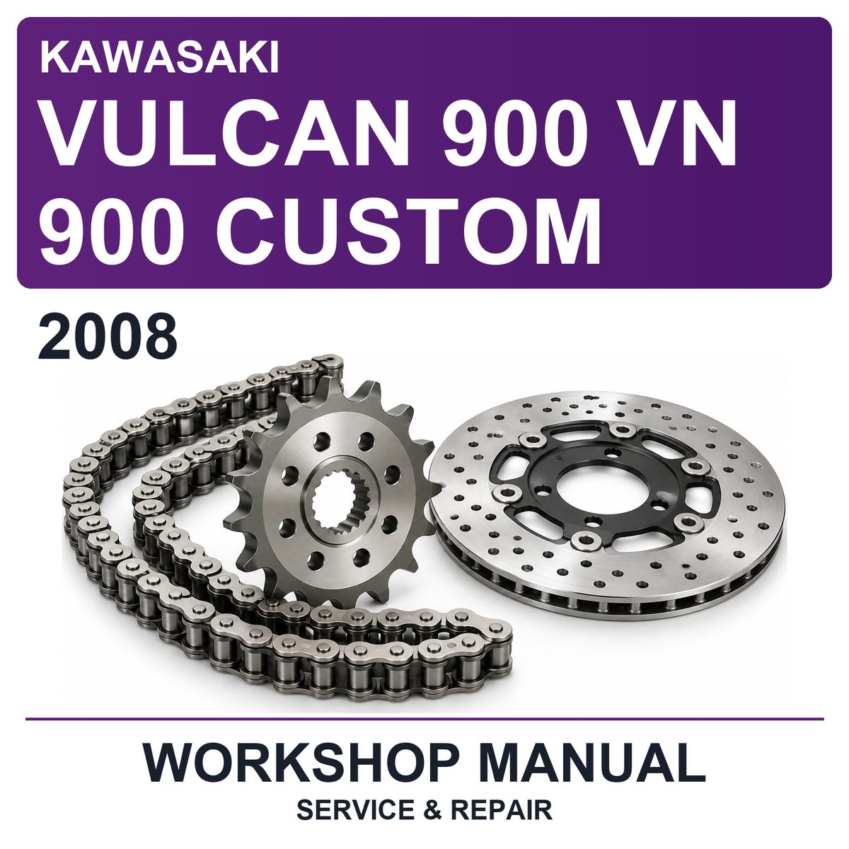 2008 Kawasaki Vulcan 900 VN 900 Custom Workshop Service & Repair Manual