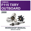 2000 Yamaha F115 Txry Outboard Workshop Service & Repair Manual