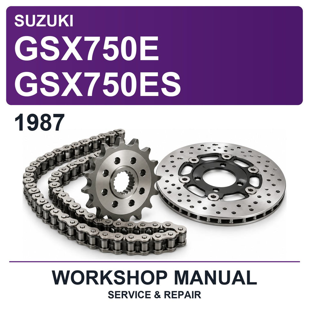 1987 Suzuki GSX750E GSX750ES Workshop Service & Repair Manual