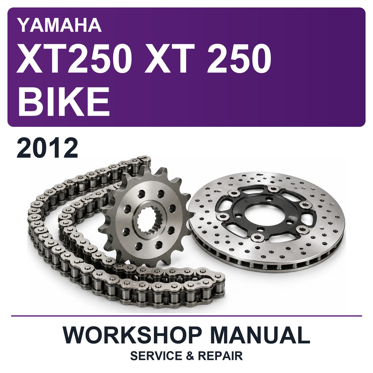 2012 Yamaha XT250 XT 250 Bike Workshop Service & Repair Manual