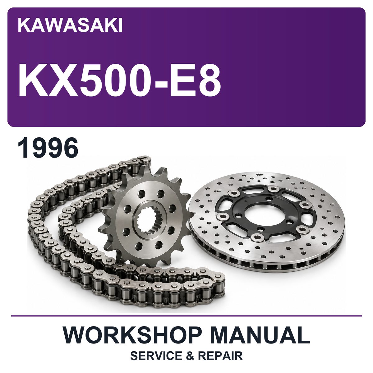 1996 Kawasaki KX500-E8 Workshop Service & Repair Manual