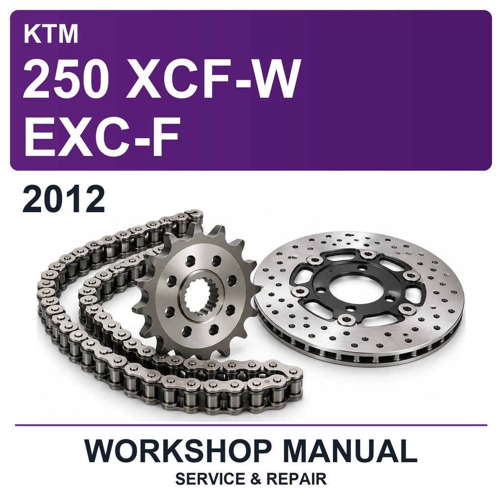2012 KTM 250 XCF-W EXC-F Workshop Service & Repair Manual