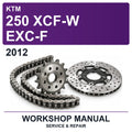 2012 KTM 250 XCF-W EXC-F Workshop Service & Repair Manual