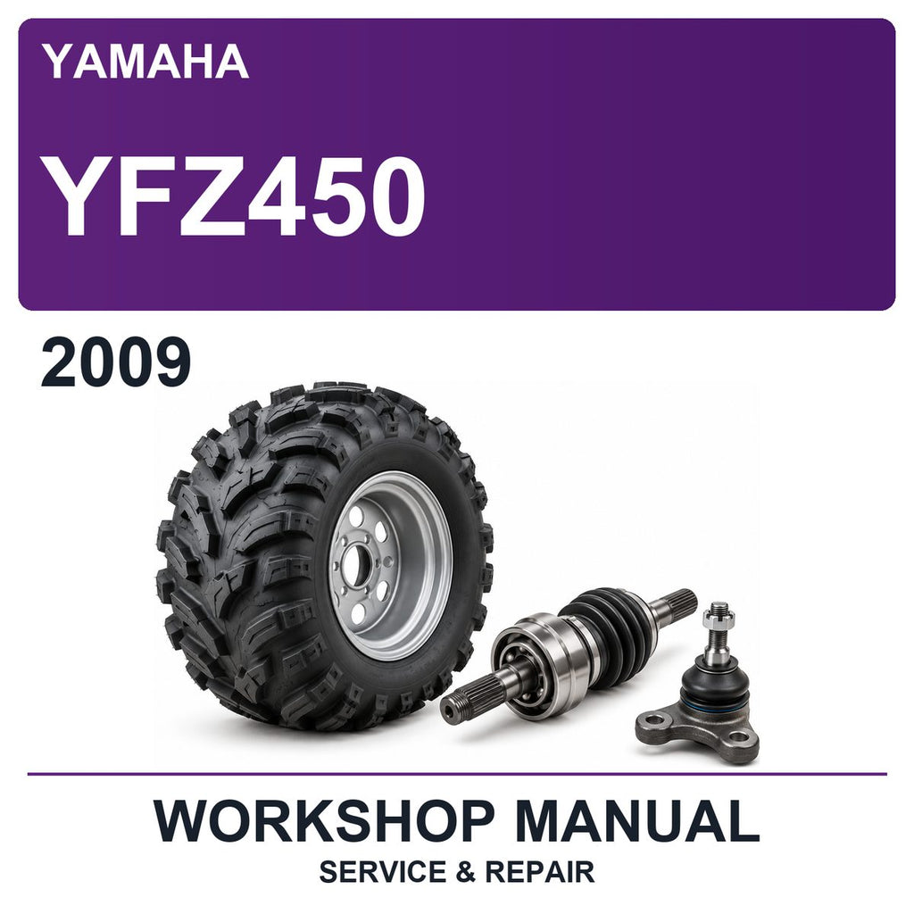 2009 Yamaha YFZ450 Workshop Service & Repair Manual