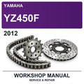 2012 Yamaha YZ450F Workshop Service & Repair Manual