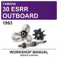 1993 Yamaha 30 Esrr Outboard Workshop Service & Repair Manual