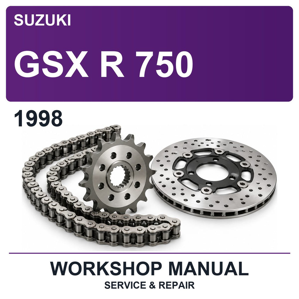 1998 Suzuki GSX R 750 Workshop Service & Repair Manual