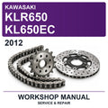 2012 Kawasaki KLR650 KL650EC Workshop Service & Repair Manual