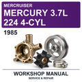 1985 Mercury Mercruiser 3.7L 224 4-CYL Workshop Service & Repair Manual