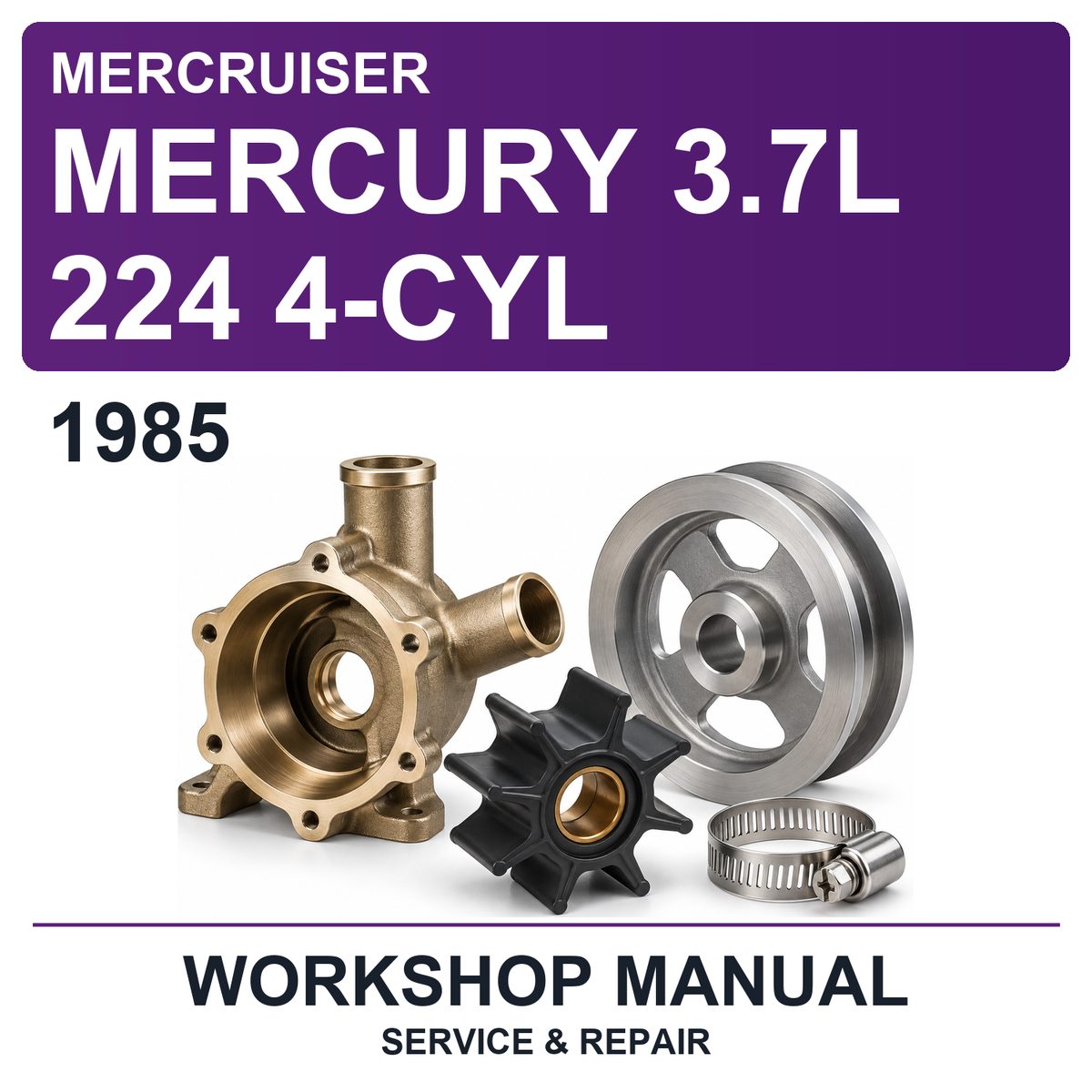 1985 Mercury Mercruiser 3.7L 224 4-CYL Workshop Service & Repair Manual