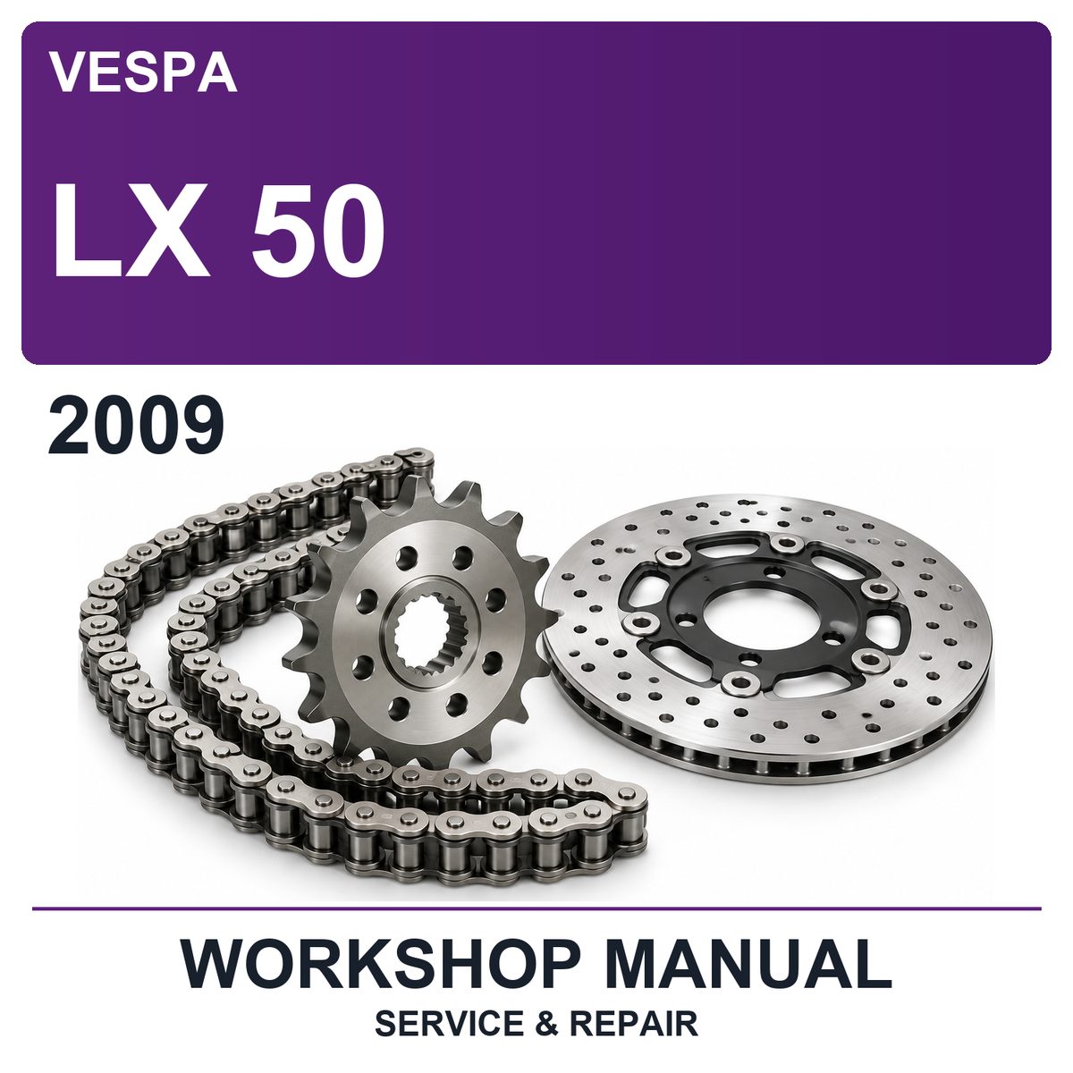 2009 Vespa LX 50 Workshop Service & Repair Manual