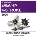 2006 Johnson 4/5/6/HP 4-Stroke Workshop Service & Repair Manual