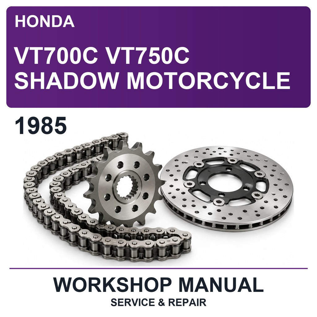 1985 Honda VT700C VT750C Shadow Motorcycle Workshop Service & Repair Manual