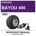 1993 Kawasaki Bayou 400 Workshop Service & Repair Manual