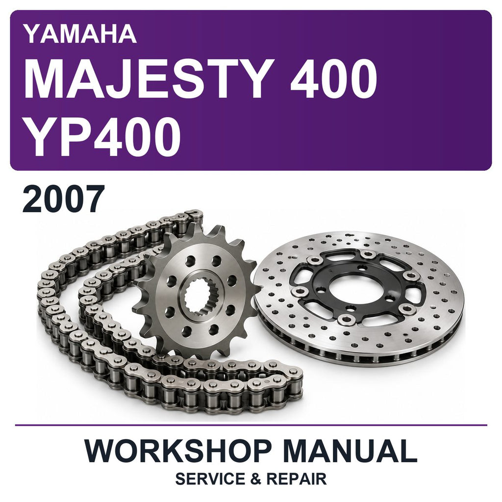 2007 Yamaha Majesty 400 YP400 Workshop Service & Repair Manual