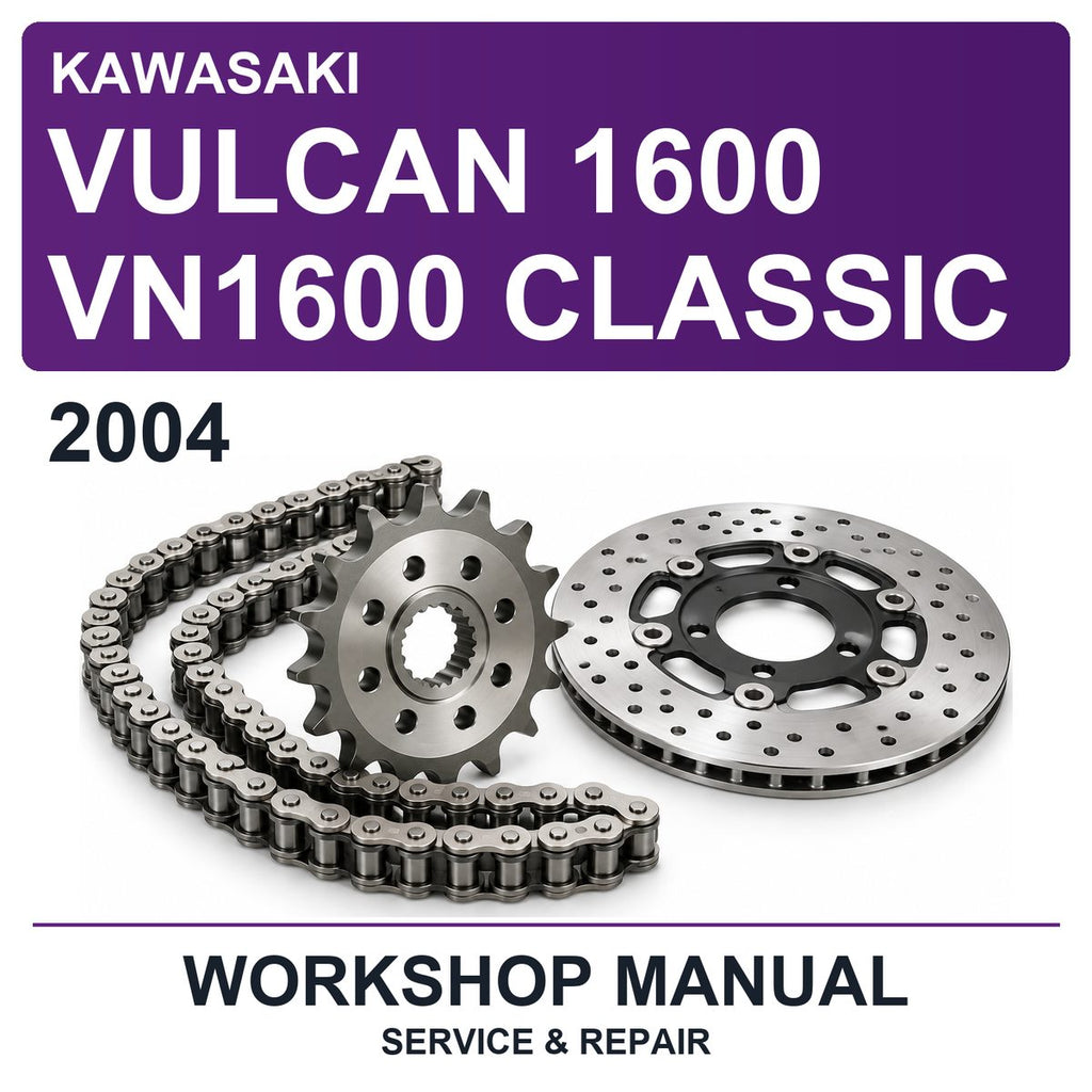 2004 Kawasaki Vulcan 1600 VN1600 Classic Workshop Service & Repair Manual