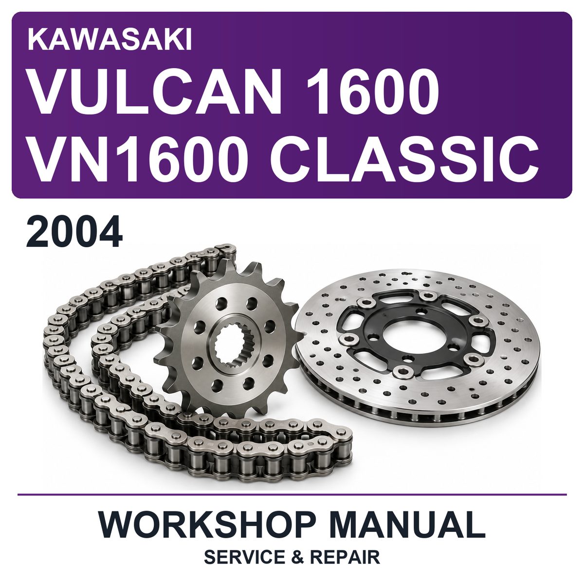 2004 Kawasaki Vulcan 1600 VN1600 Classic Workshop Service & Repair Manual
