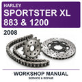 2008 Harley Sportster XL 883 & 1200 Workshop Service & Repair Manual
