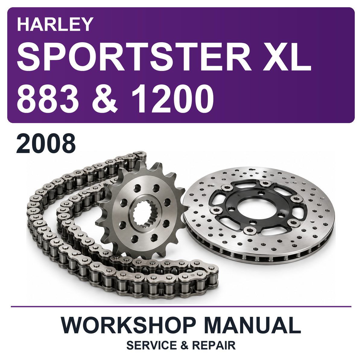 2008 Harley Sportster XL 883 & 1200 Workshop Service & Repair Manual