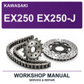Kawasaki EX250 EX250-J Workshop Service & Repair Manual