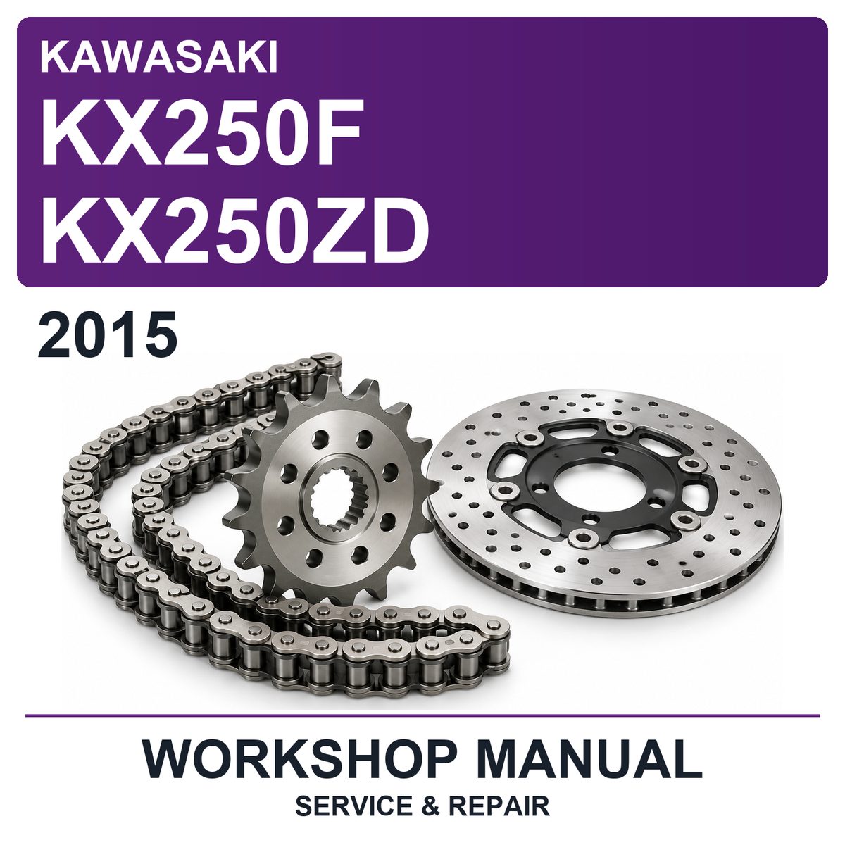 2015 Kawasaki KX250F KX250ZD Workshop Service & Repair Manual