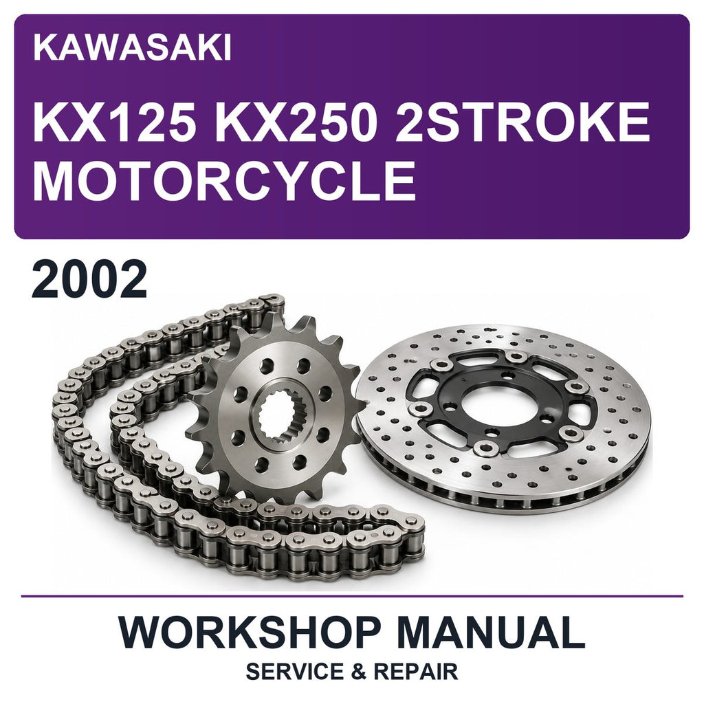 2002 Kawasaki KX125 KX250 2STROKE Motorcycle Workshop Service & Repair Manual