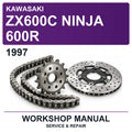 1997 Kawasaki ZX600C Ninja 600R Workshop Service & Repair Manual