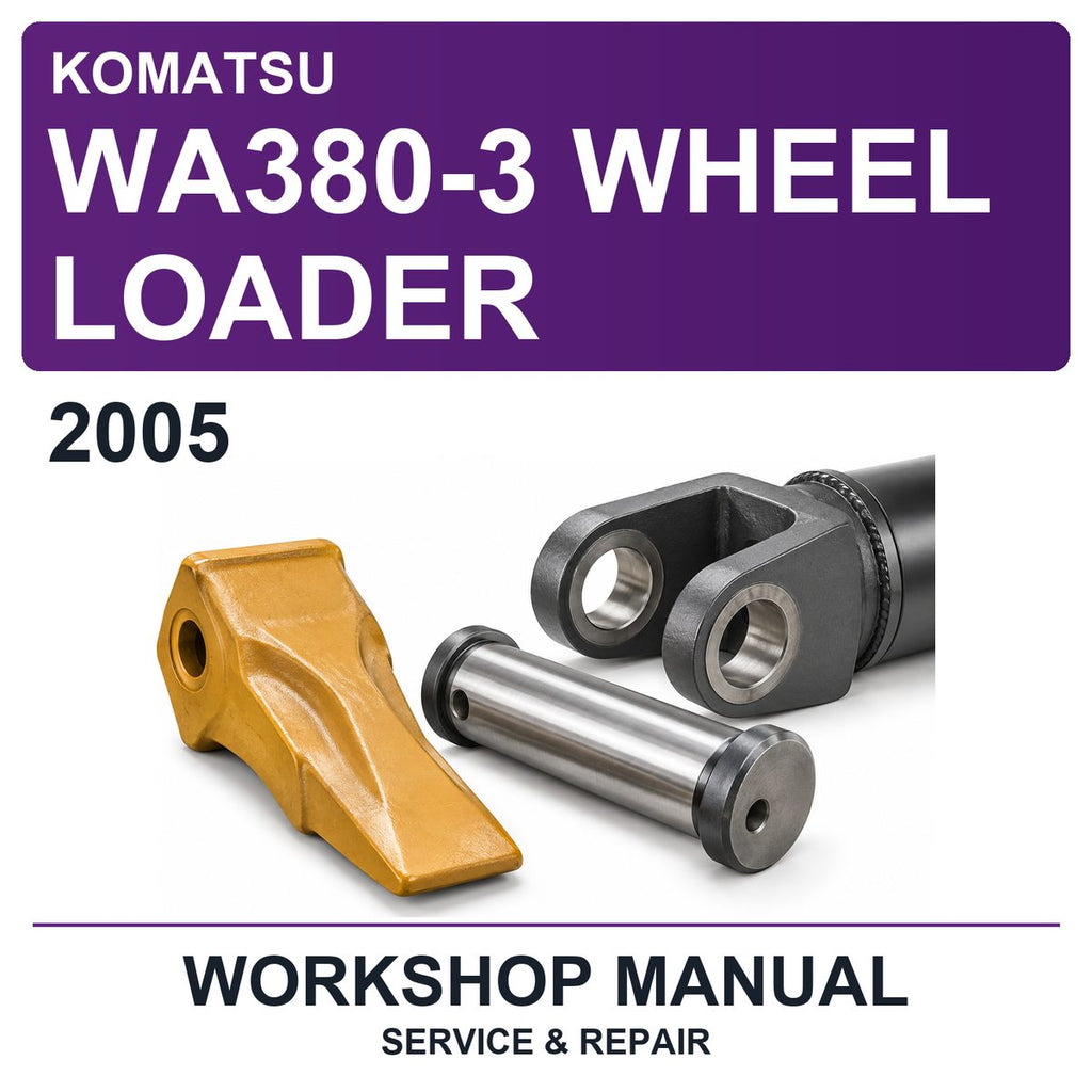 2005 Komatsu WA380-3 Wheel Loader Workshop Service & Repair Manual
