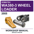 2005 Komatsu WA380-3 Wheel Loader Workshop Service & Repair Manual