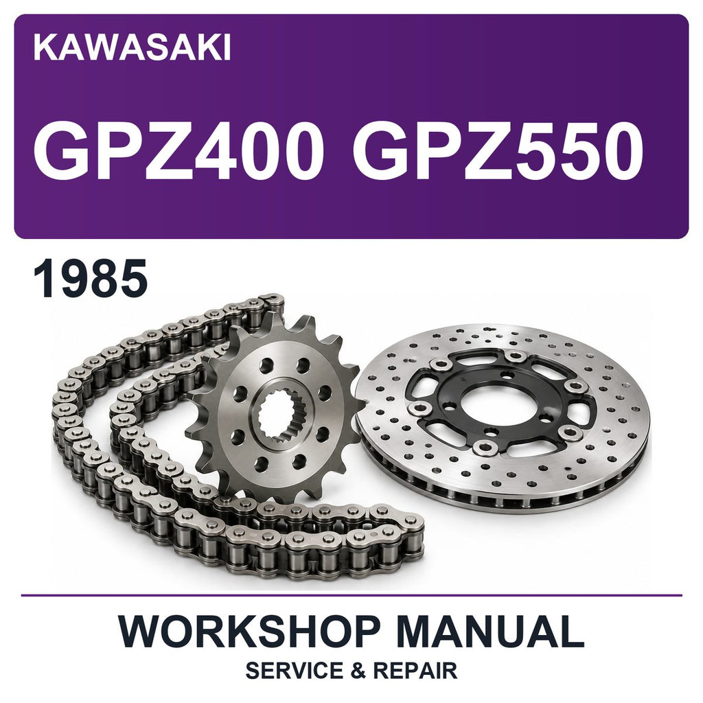 1985 Kawasaki GPZ400 GPZ550 Workshop Service & Repair Manual