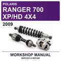 2009 Polaris Ranger 700 Xp/hd 4X4 Workshop Service & Repair Manual