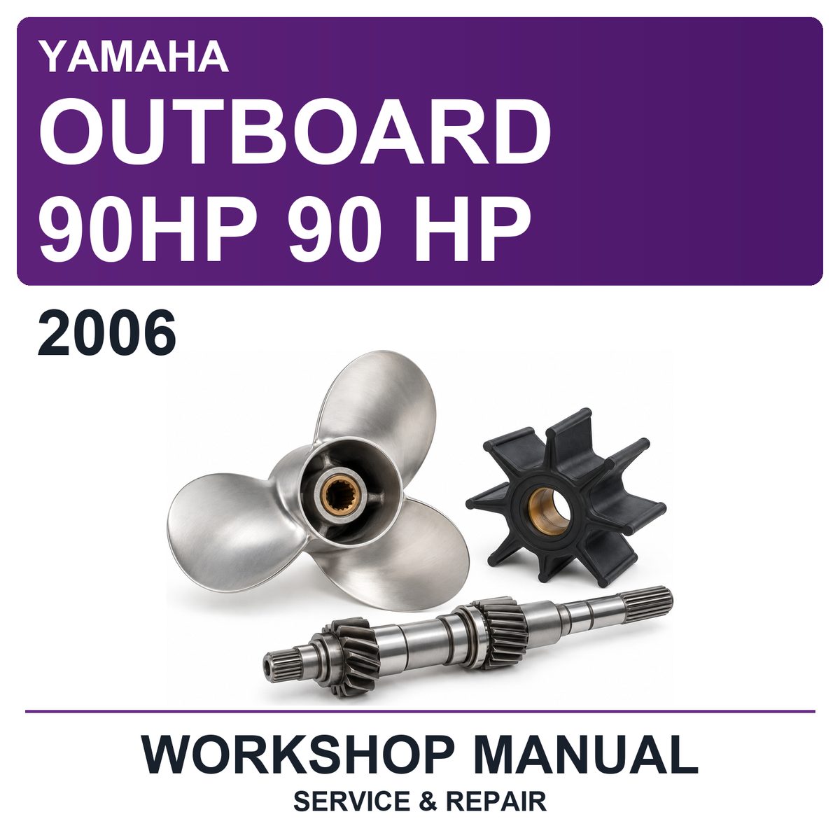 2006 Yamaha Outboard 90HP 90 HP Workshop Service & Repair Manual