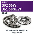 1999 Suzuki DR350W DR350SEW Workshop Service & Repair Manual