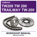 Yamaha TW200 TW 200 Trailway TW-200 Workshop Service & Repair Manual