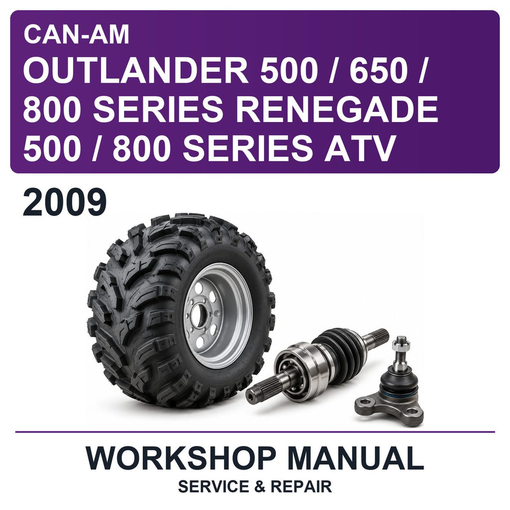 2009 Can-Am Outlander 500 / 650 / 800 Series Renegade 500 / 800 Series ATV Workshop Service & Repair Manual
