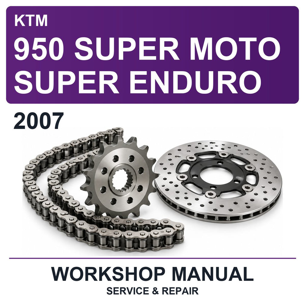 2007 KTM 950 Super Moto Super Enduro Workshop Service & Repair Manual