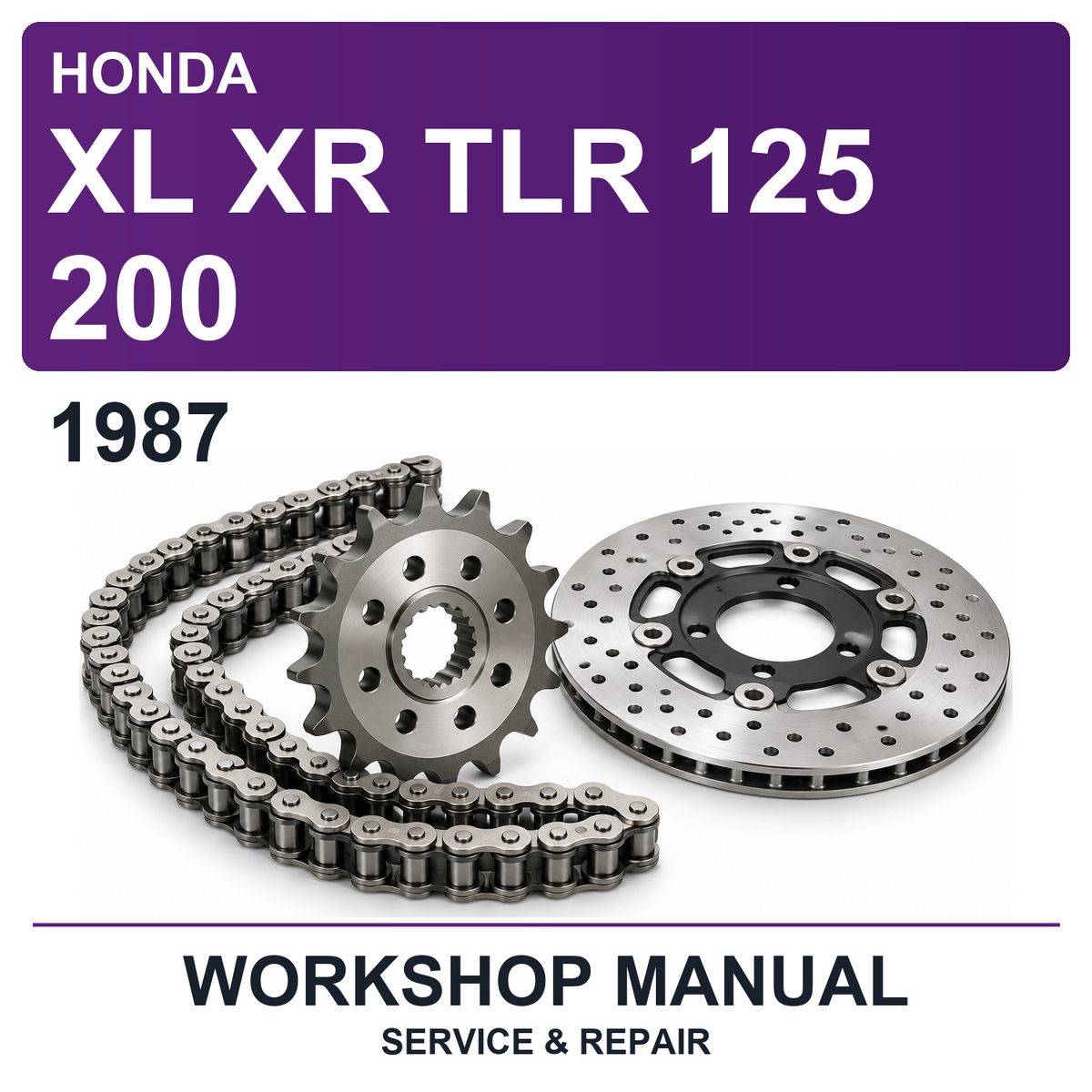 1987 Honda XL XR TLR 125 200 Workshop Service & Repair Manual