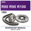 1985 BMW R80 R90 R100 Workshop Service & Repair Manual