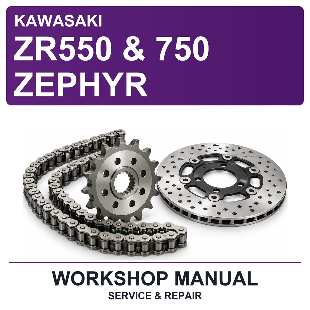 Kawasaki ZR550 & 750 Zephyr Workshop Service & Repair Manual