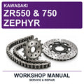 Kawasaki ZR550 & 750 Zephyr Workshop Service & Repair Manual