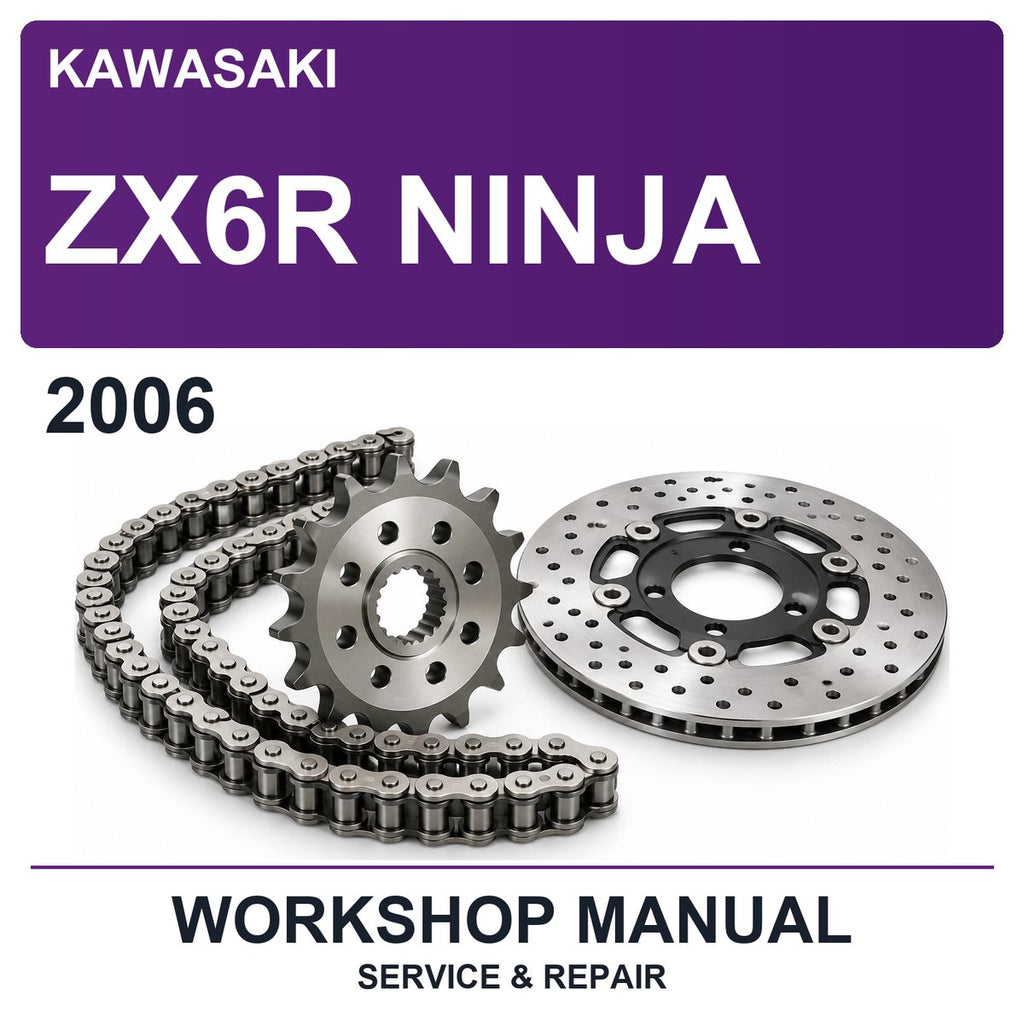 2006 Kawasaki ZX6R Ninja Workshop Service & Repair Manual