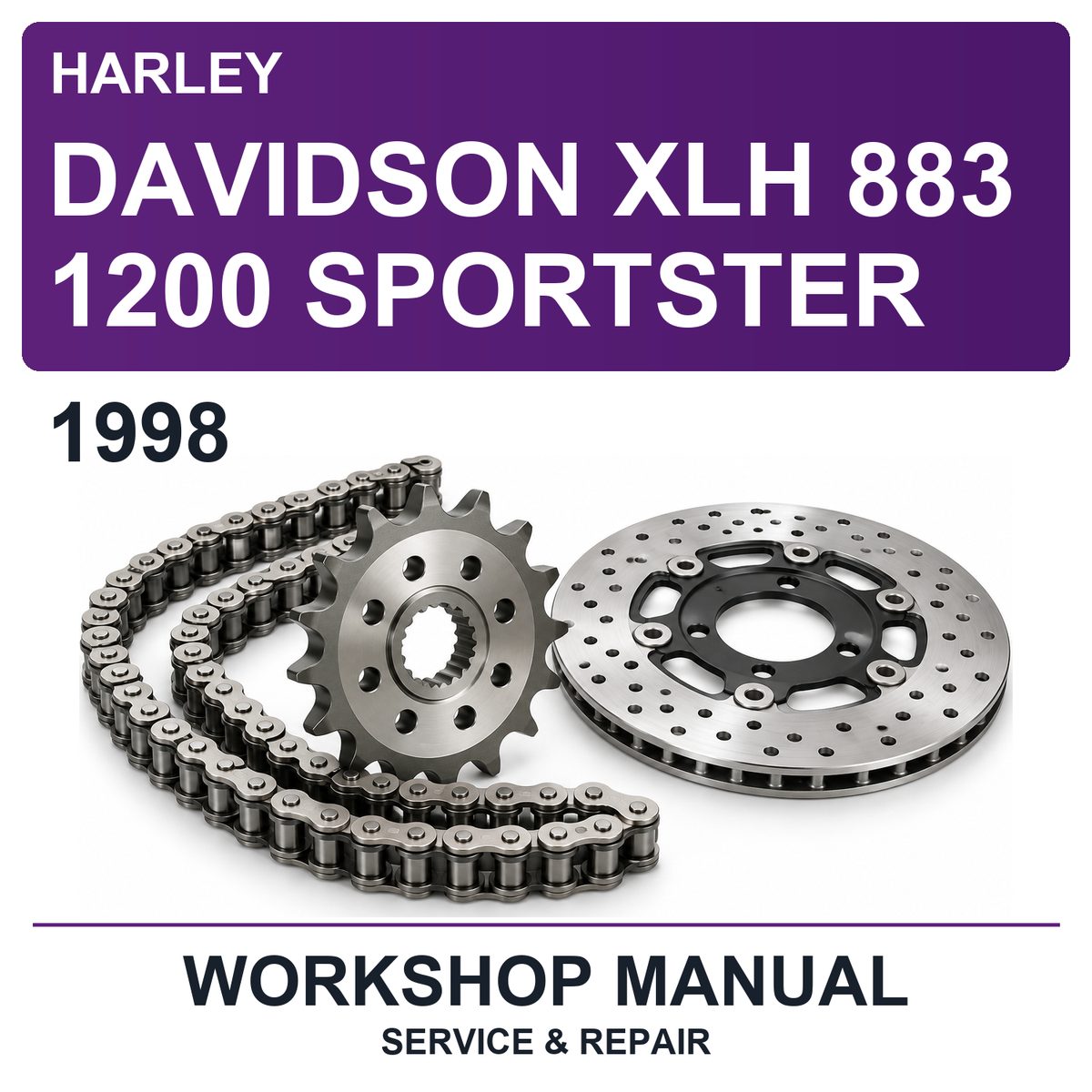1998 Harley Davidson XLH 883 1200 Sportster Workshop Service & Repair Manual