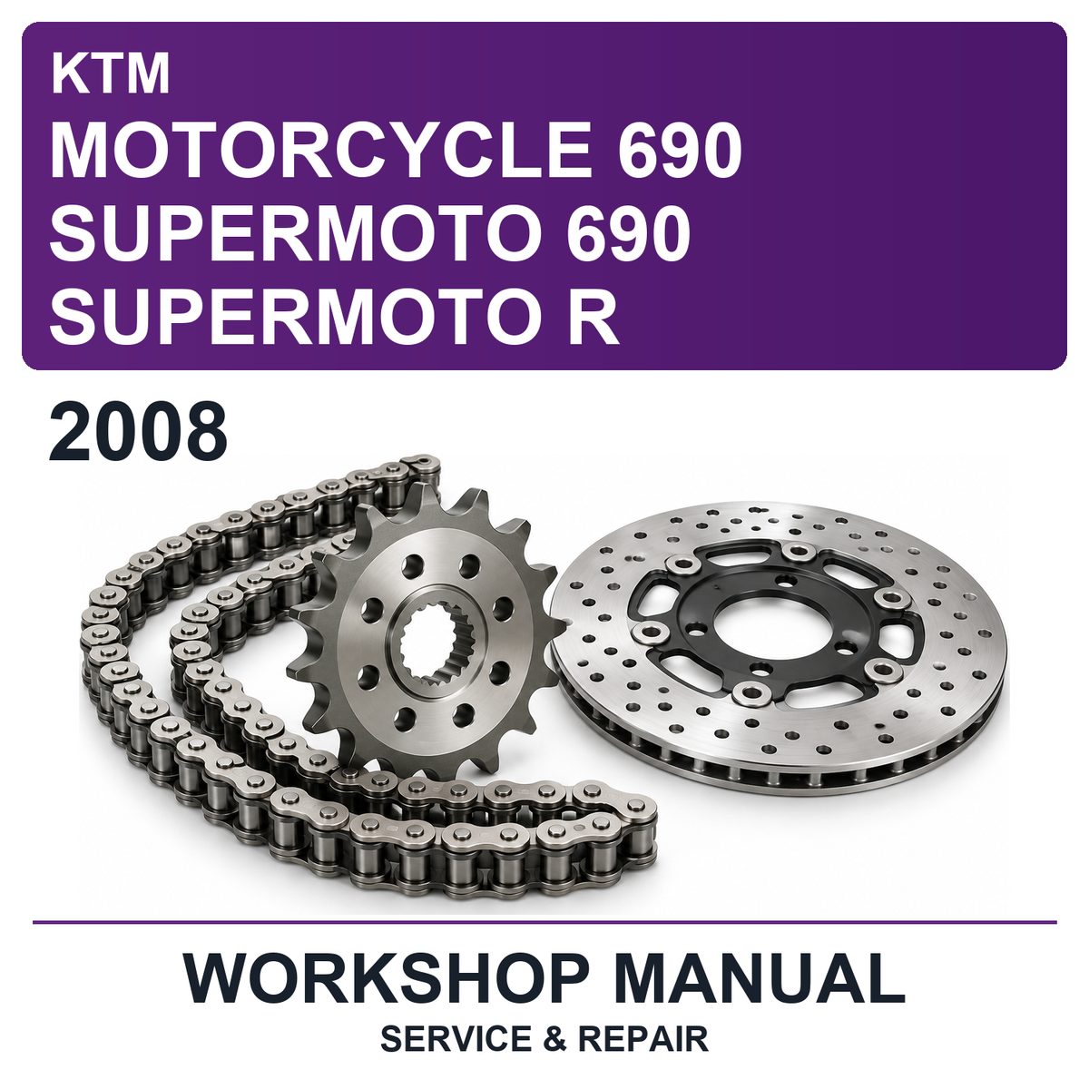 2008 KTM Motorcycle 690 Supermoto 690 Supermoto R Workshop Service & Repair Manual