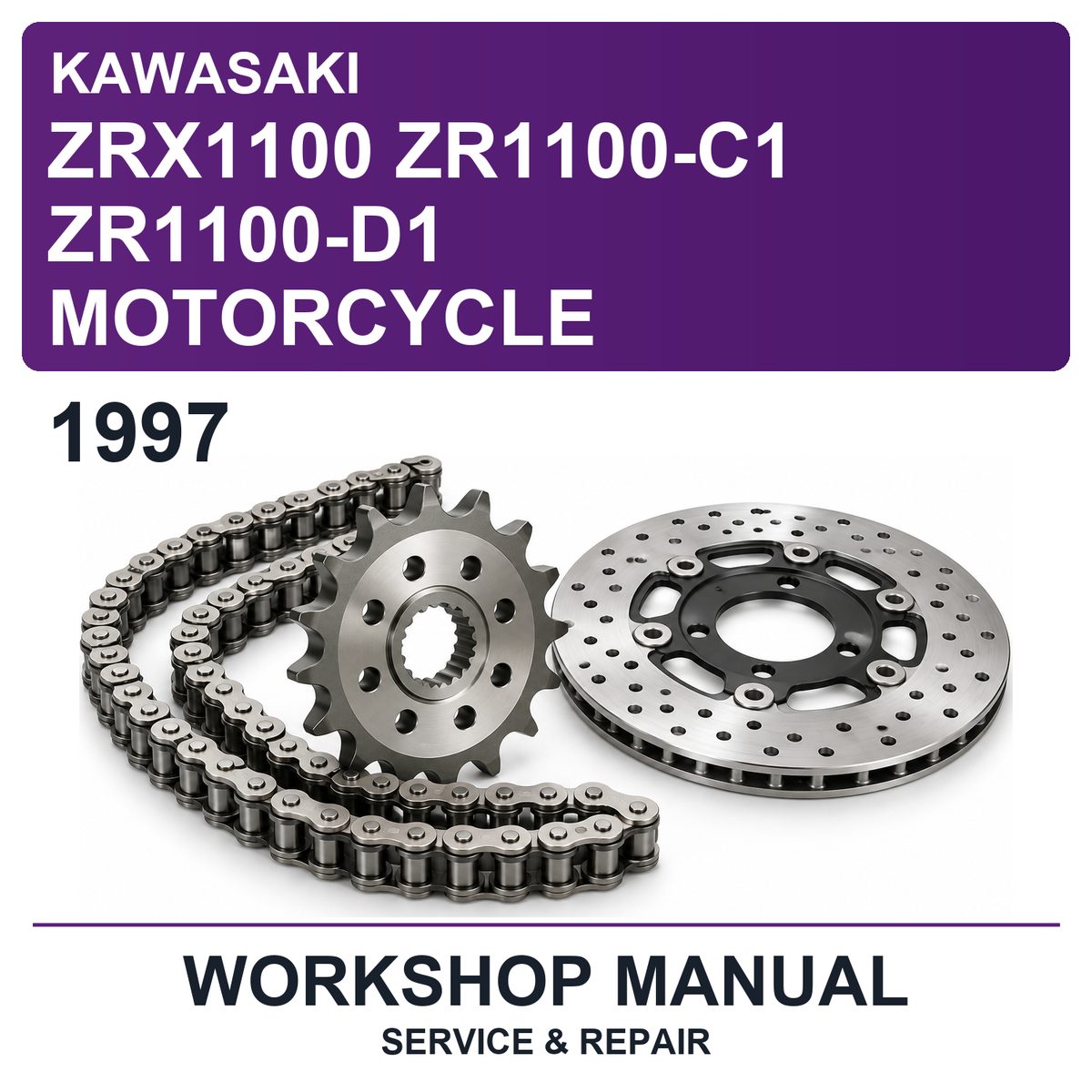 1997 Kawasaki ZRX1100 ZR1100-C1 ZR1100-D1 Motorcycle Workshop Service & Repair Manual