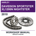 2010 Harley Davidson Sportster XL1200N Nightster Workshop Service & Repair Manual