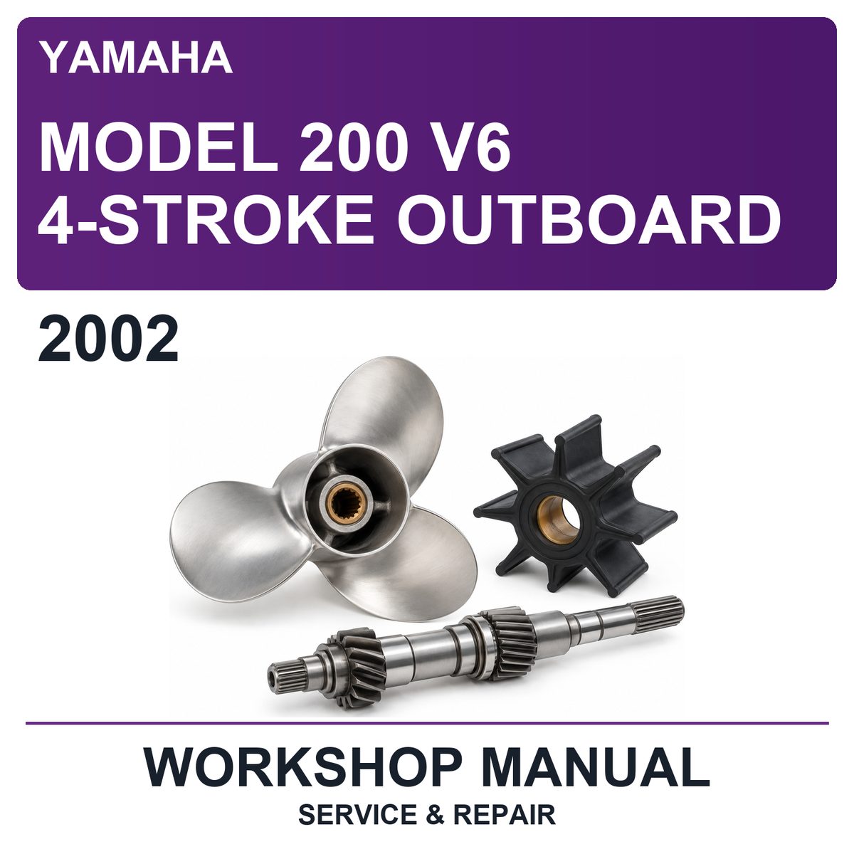 2002 Yamaha Model 200 V6 4-Stroke Outboard Workshop Service & Repair Manual